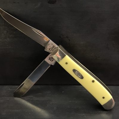 W R Case & Sons Cutlery 00029 Mini Trapper Knife, Yellow Handle 00029