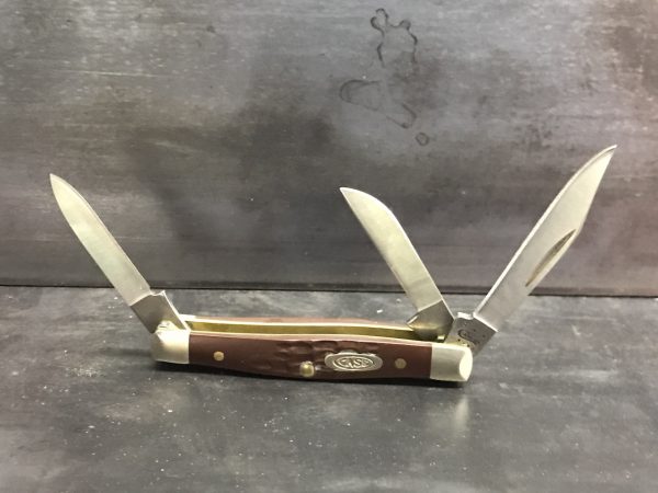 Case Small Brown Stockman Pocket Knife 00081