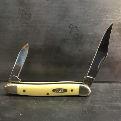 W R Case & Sons Cutlery 00109 Pen Pocket Knife, Chrome Vanadium/Yellow