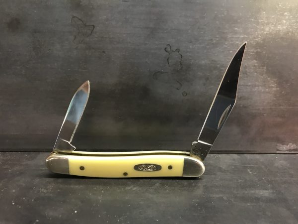 W R Case & Sons Cutlery 00109 Pen Pocket Knife, Chrome Vanadium/Yellow