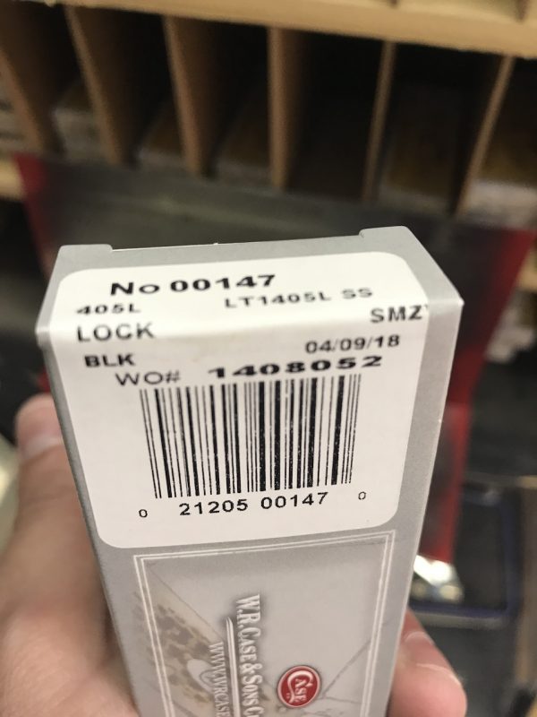 Case Medium Black Lockback Pocket Knife 00147 box